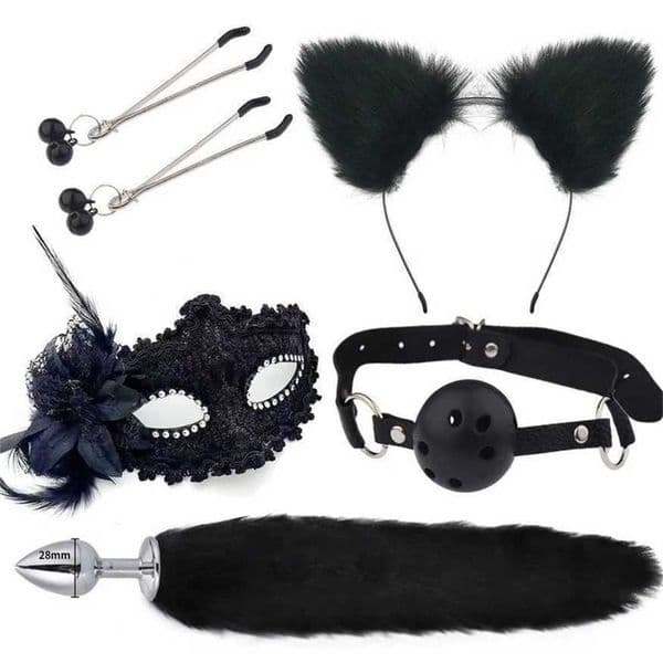 Cute Fox Tail Anal Hairpin Flirting Sex Metal Butt Plug Adult Game for Woman Man Couples Cosplay BDSM Toys Hj89