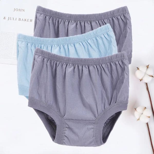 3pcs 100 Cotton Briefs Mens Comfortable Underpants Four Season Man Large Size Ventilate Underwear Male High Waist Panties Short 260316