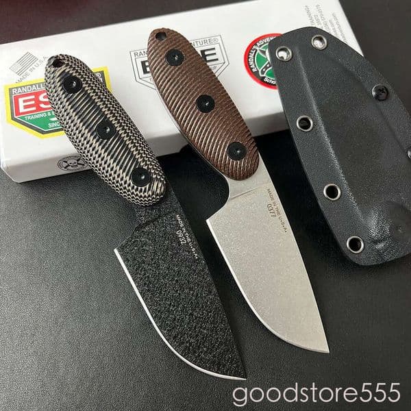 ESEE Fixed Blade Knives pocket knife ESEE-A2 3.54'' 1095 fixed blade knife Steel Plain Edge, couteau G10 Handles