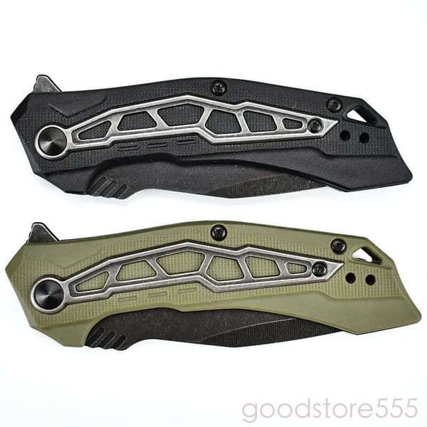 KS 1376 Flatbed Folding Knife 8Cr13Mov Blade Nylon Fiber Handle Outdoor Camping couteau Survival pocket knife Knife Carry Convenient fixed blade knife Knives Ut