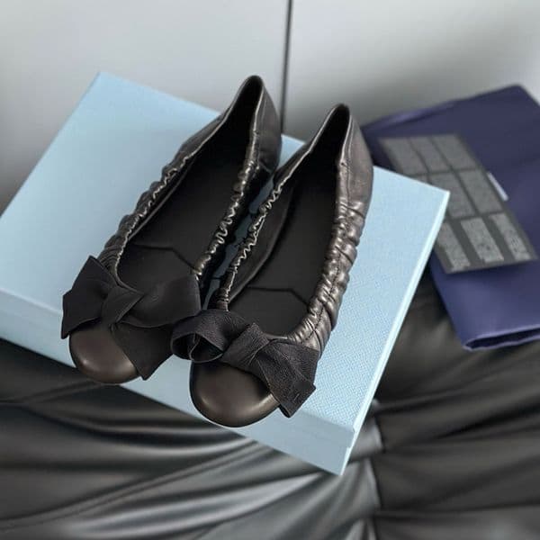 High quality new Fashion Suede Bowtie Ballet flats shoes ballerina flats Boat shoes loafers Dress shoes Luxury designer shoes womens Leopard print Black brown