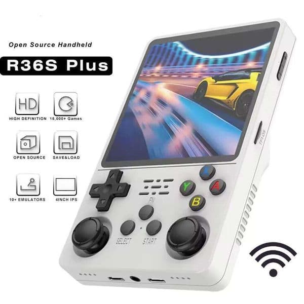 SUMREDA R36 Plus Retro Console Handheld Video Gaming Emulator consoles Portable Pocket Game Player gameboy kids Toys S260314