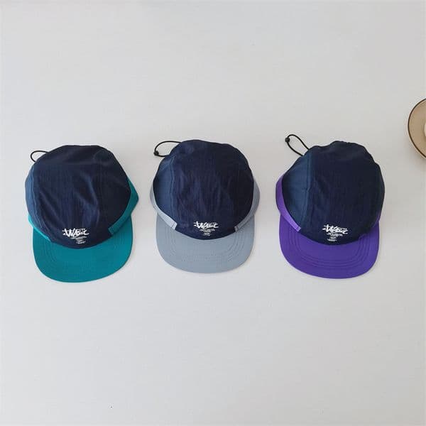 American Style Flat Brim Children's Parent-Child Hip-Hop Color Block Fashion Versatile Five-Piece Outdoor Thin Baseball Cap ddmyshoesvip