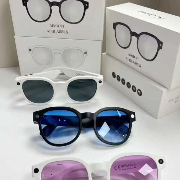 Smart sunglasses AIMB-S1 high definition 1080P camera AI image recognition ChatGPT IPX5 waterproof AAC speaker