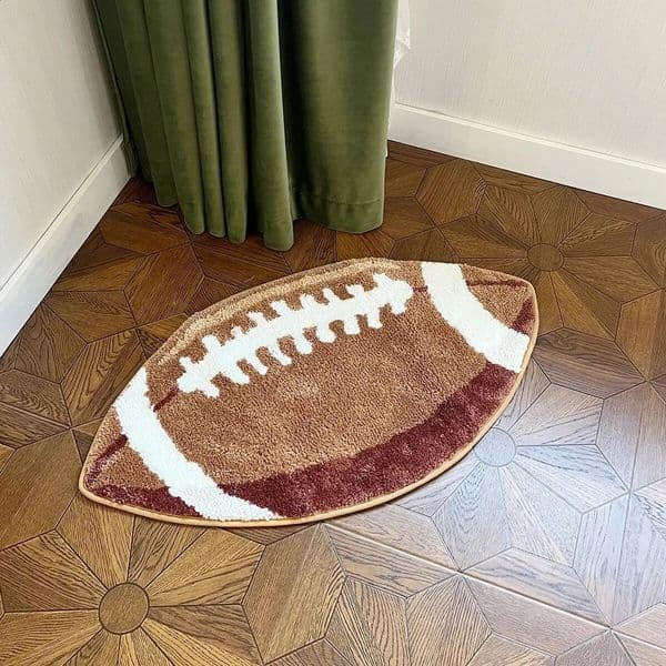 Football Tufted Rugs Bedroom Rug Soft Fluffy Bedside Carpet Floor Pad Mat Doormat Home Room Decor 260316
