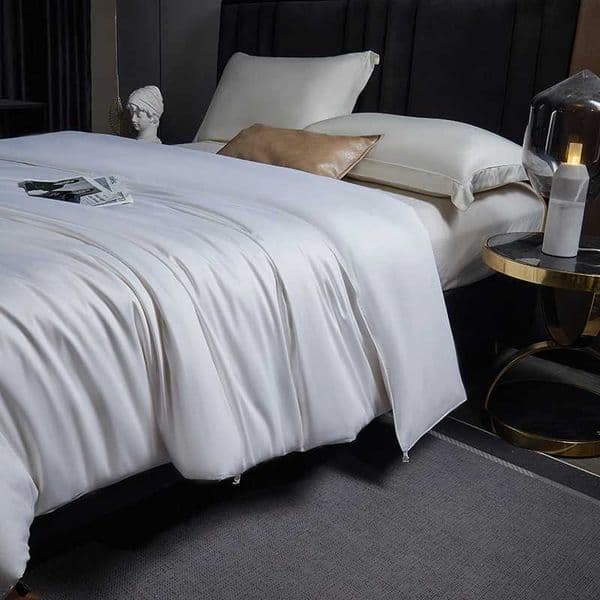 Double Person Summer Silk Quilt Handmade Long-fiber Silk Cool Moisture-wicking Bedding D260317