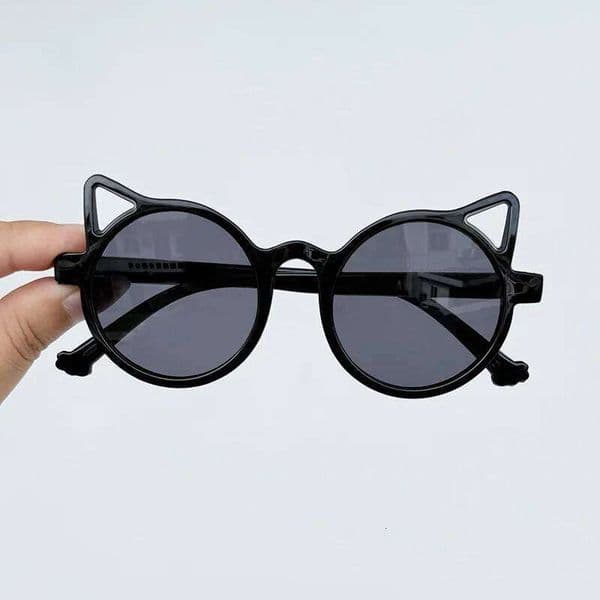 2025 New Fashionable Kidsren's Sunglasses with Sun Protection Sunshade, Cat Ears Cartoon Sunglasses, Male and Female Baby Style Glasses S260317 78e