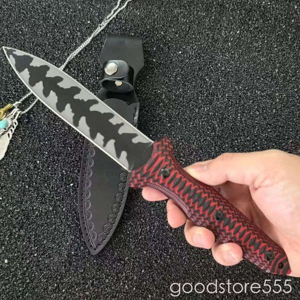 pocket knife Special Offer Double Color couteau Camping Fixed Blade Knife 5.43 9CR13 Blade, fixed blade knife G10 Handles