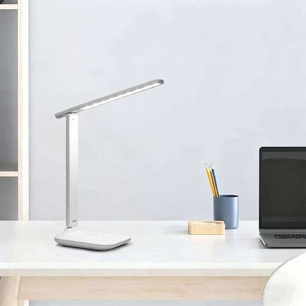 Eye Protection Table LED Rechargeable Dimmable Wireless Folding Desk Lamp Night Light For Children Study Reading Room Decor 26L0317