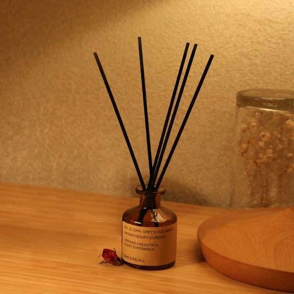 Aromatherapy Reed Diffuser Sets Homestay Hotel Bathroom Rattan Aromatherapy Glass Diffuser Air Freshener Home Fragrance 50ml D260317