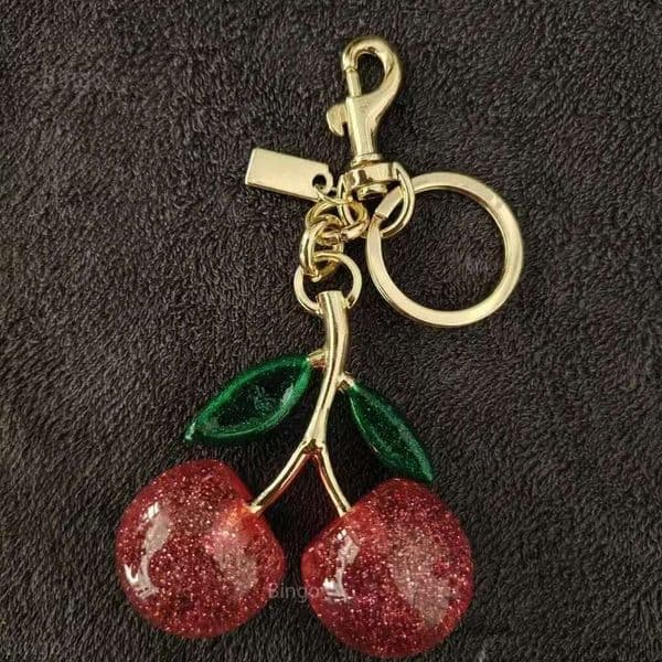 Free ShippFashion Cherry Keychain Bag Charm Decorative Pendant Accessories For Women Handbags Daily Gift Wear J260330