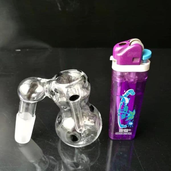 New Glass Smoking pipes hookah Oil Burner Pipes Smokings Colorful point gourd external adapter
