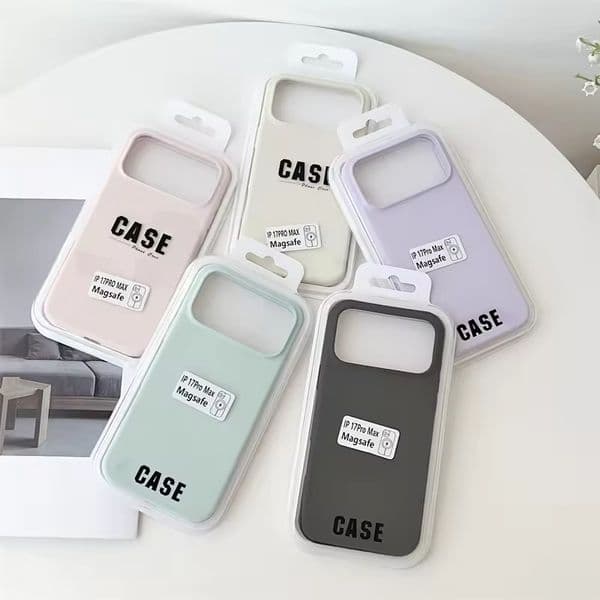 Liquid Silicone Phone Case Shockproof Camera Protection for iPhone 17 Pro Max One-Piece Button Soft Silicone Cover