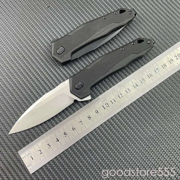 KS 2041 Monitor Pocket Flip Knife Outdoor Carry Knife Sharp pocket knife D2 Steel Blade Nylon Corrugated fixed blade knife couteau Fibre Handle EDC Camping Fish