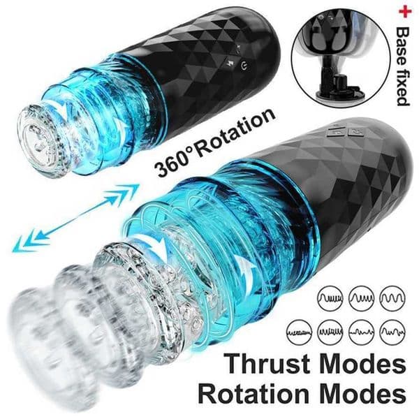 Automatic Telescopic Rotation Male Masturbator Cup Vagina Masturbation Sex Toys Real Doll Toy Men Goods for Adults Piston 18 Hj89