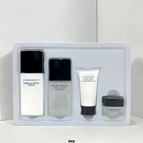 Brand Skin Care Set 4 pcs a Set HYDRA BEAUTY Moisturizing Cream essence 4 in 1 Traveling Kit Face Skin care LA MOUSSE Facial Cleansing Foam