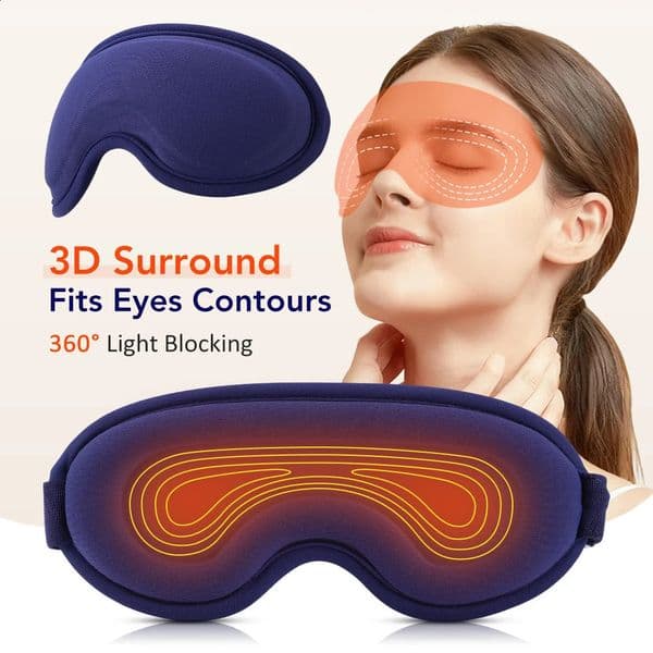Compress and Massage Eye Mask Electric Heated Massager for Relieve Strain Dark Circles Sleeping Eyeshades Care 260305