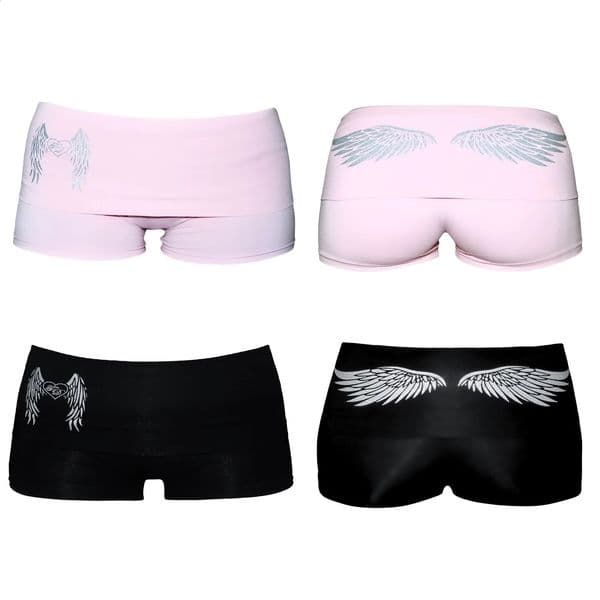 Y2K Retro Millennium 2000s top Womens patterned Printed Shorts Folding Vintage Shorts Stretch Slim Pants Fashion streetwear Emo 260317