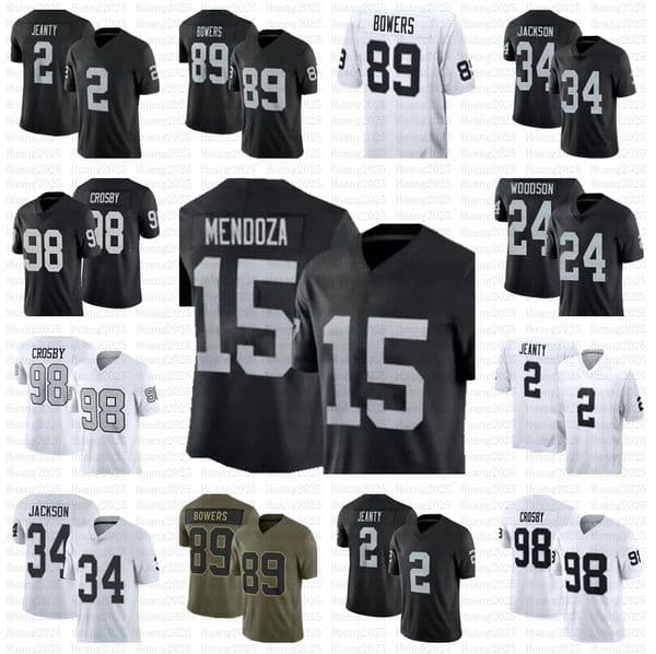 Fernando Mendoza Ashton Jeanty Maxx Crosby Football Jersey Brock Bowers Kirk Cousins Bo Jackson Abram Ruggs III Renfrow Long Jim Plunkett Charles Woodson