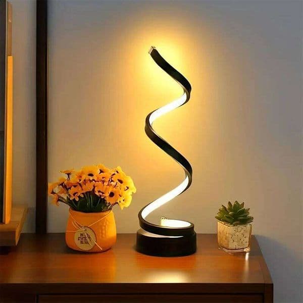 Modern Bedside Light Usb Dimmable Led 3D Ring Lights For Bedroom Desk Clip Night Lamp With Dimmer 26L0318
