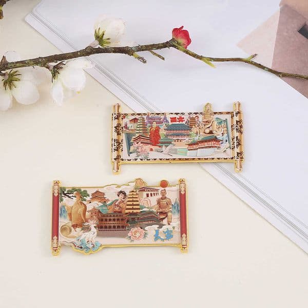 Changan Cultural and Creative Refrigerator Magnets Chinese Style Magnetic Refrigerator Magnets New Ancient Style Refrigerator Magnets L260318
