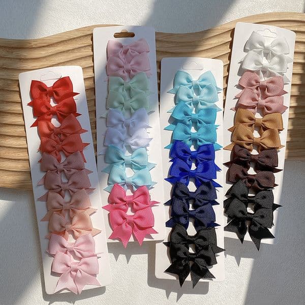 European and American Baby Swallowtail Fine Children's High-end Bowknot BB Hair Clips Girls' Accessories ddmyshoesvip