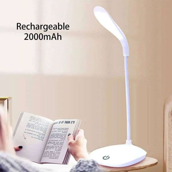 LED Desk USB Charging Bedside Lamp Study Eye Protection 3 Levels Brightness Adjustment Foldable Touch Indoor Night Light 26L0318