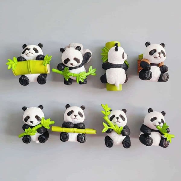 8pcs Animal Fridge Magnets Panda Fridge Magnets Home Kitchen Living Room Decoration Chalkboard Decoration Souvenir Birthday Gift L260318
