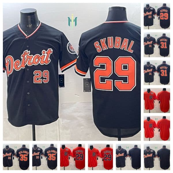 Detroits Tigers baseball jersey 2026 Connect 29 Tarik Skubal 31 Riley Greene 35 Justin Verlander - all stitched all size men women youth xxs-6xl