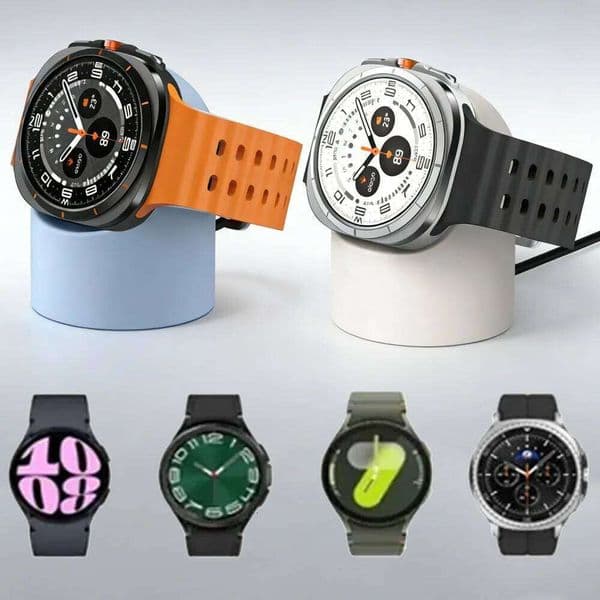 Soft Silicone for Samsung 2025 Ultra Charging Stand Galaxy Watch 8 7 6 5 4 3 Accessorie Storage Seat