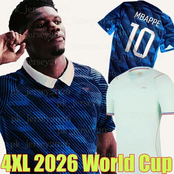4XL 2026 france MBAPPE Soccer Jerseys French GRIEZMANN GIROUD 26/27 KOLO MUANI BARCOLA DEMBELE OLISE THURAM RABIOT DOUE men kids kit socks set national football shirt