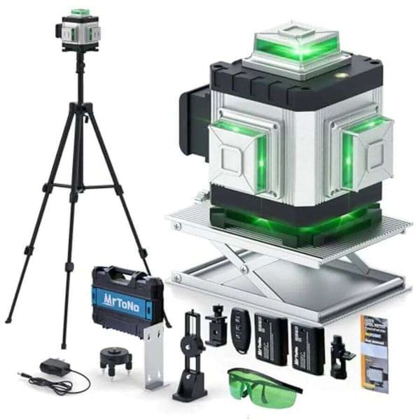 4D 360 Self-Leveling 16 Lines Green Laser Level Tool for Construction Ceiling Tiling Framing Home Renovation Pictur 26H0318