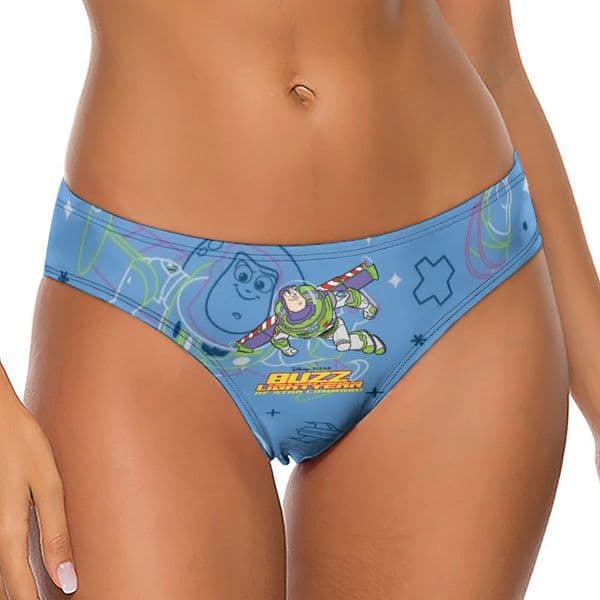 Buzz Lightyear Womens Briefs Underwear Panties Toy Story Disney Cartoon Breathable Disney Cartoon Underpants Sexy Briefs