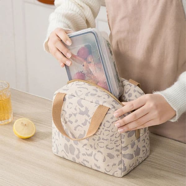 Small Portable Thermal Lunch Bag Girls Food Box Durable Waterproof Office Cooler Lunch Box Ice Insulated Case Camping Ins Bag 260318