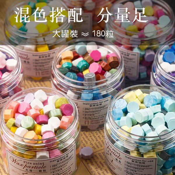 Bestseller Vintage wax, granules, wholesale direct from manufacturer, for stamps, sealing wax with various shapes and colors ddmytues
