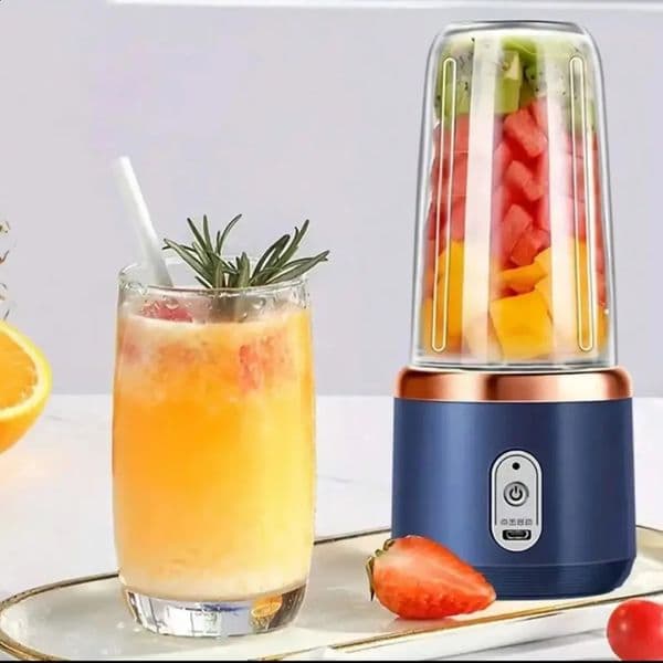Portable Rechargeable Blender Juicer Cup 380ml Personal Smoothie Maker Ice Crusher for Juice Travel Portable Blender 260311