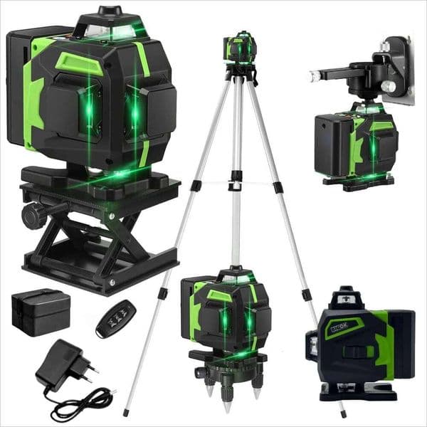 tripod/mini16 Lines 4D Green Light High-precision Wall nivel a laser profissional paowafol Beam Laser Level 26H0318