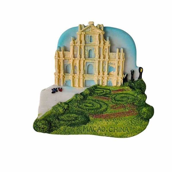 Specialty Macau Old St Pauls Church Refrigerator Magnets Resin 3D Craft Refrigerator Magnets L260318