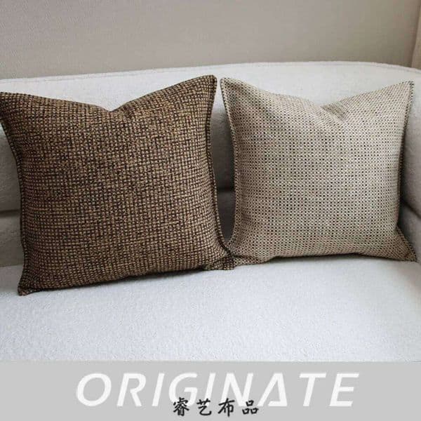 Japanese Minimalist Wooden Style Sofa Cushion Covers x 45 Durable Decorative Pillowcase For Guesthouse Living Room and Villa 26W0318