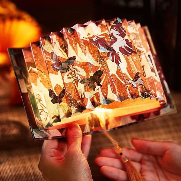 Bestseller Dreaming of Dunhuang: Fan-Shaped Book Foldable Ancient Style DIY Material Kit, Chinese Style, High Aesthetic Value, Atmospheric Decorative Lamp, Gift
