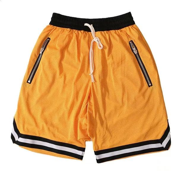 Basketball Zipper Pockets Shorts Outdoor Men Sporting Beaching Bottoms Soccer Traning Bodybuilding Breathable Gym Running Shorts 260311