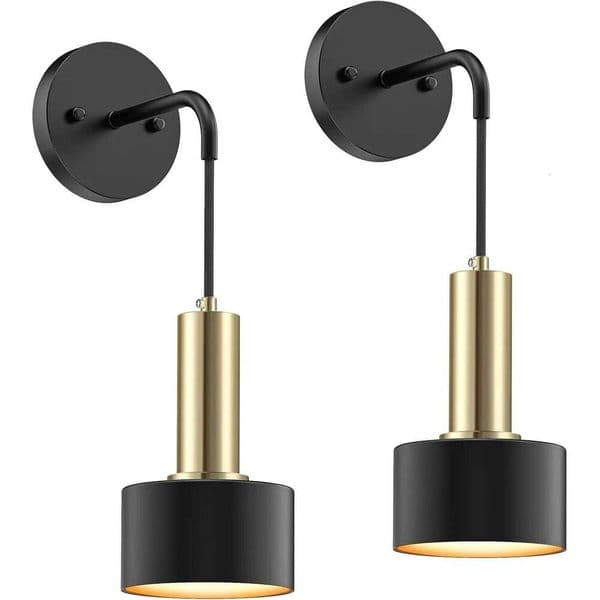 Operated Set of 2, Dimmable RGB Sconce with Remote Indoor Battery Powered Wall Lamp Light 26Y0318