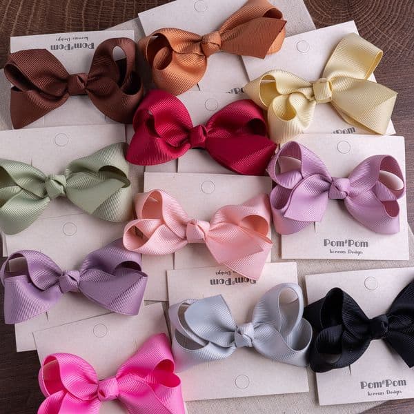 High-quality bow clip 8cm medium size children's accessory baby headwear that does not damage hair ddmyshoesvip