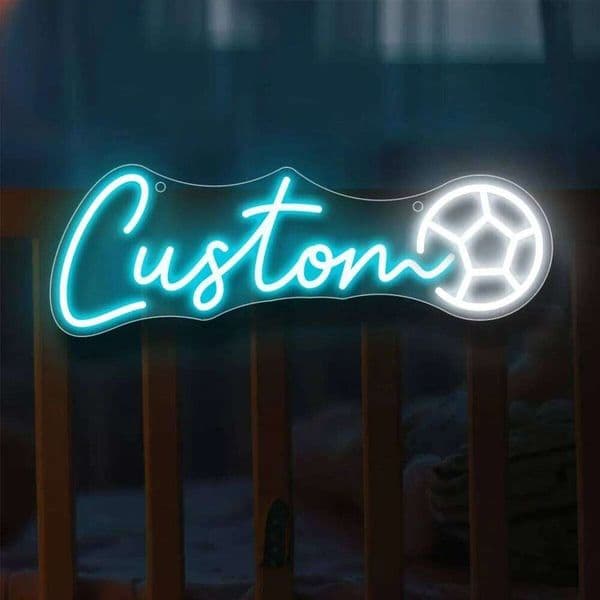Custom USB-Powered Soccer Ball Neon Sign football Wall Decor Birthdays Living Rooms & Bedrooms Perfect Gift for Sports Fans 26Y0317
