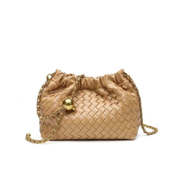 Hand-woven new cloud bag minimalist metal chain shoulder bag fashionable niche design exquisite crossbody womens bagZ260316 Z260319