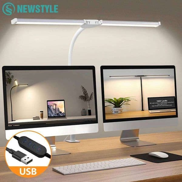 LED Eye-Caring Desk for Office Home Architect with Clamp Foldable Lighting Arm Flexible Gooseneck Study Table Lamp 26H0319