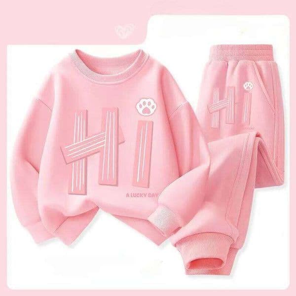 Autumn Baby Boy Clothes Fashion Printed T-shirts and Pants 2 Pieces Set Children Girls Casual Top Bottom Outfits Tracksuits S260318 24d