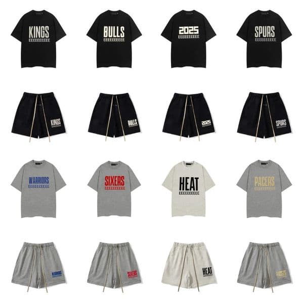 Designer T Shirt High Street Mens Tshirt Shorts Sports Casual Loose Summer Fashion Cotton Letter Tshirt and Shorts Sets L260425