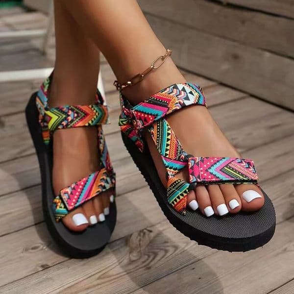 Summer Flat Womens Shoes Hemp Rope Set Foot Beach Sandals Outdoor All-match Casual Slippers Large Size Women Sandals 260312