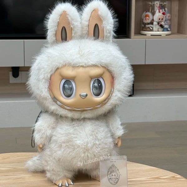 The Monsters Labubu Large Size Zimomo Angel In Clouds 58cm Giant Vinyl Plush Doll Soft Stuffed Collectible Figure Gift Toy Desktop Ornament YIZHIXING